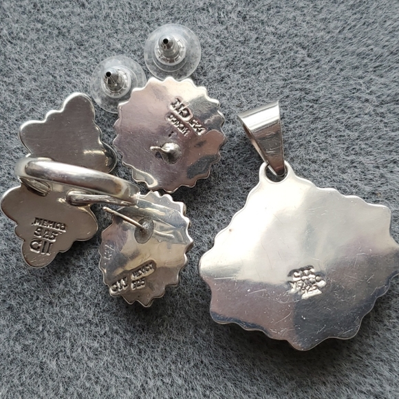 CII Mexico Sterling Blue Lace Agate Set - Picture 12 of 12